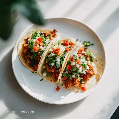 Chicken Street Tacos in 30 Minutes Recipe Card
