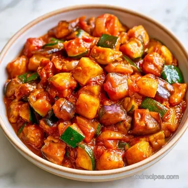 Pan-Seared Ratatouille with Zucchini Recipe Card