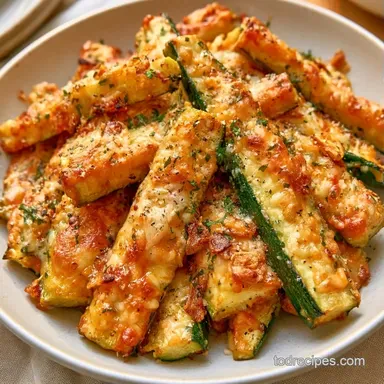 Roasted GarlicParmesan Zucchini in 25 Min Recipe Card
