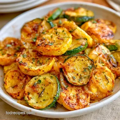 Roasted Zucchini and Squash in 25 Minutes Recipe Card