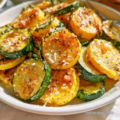 Sauteed Zucchini and Yellow Squash for 4 Recipe Card