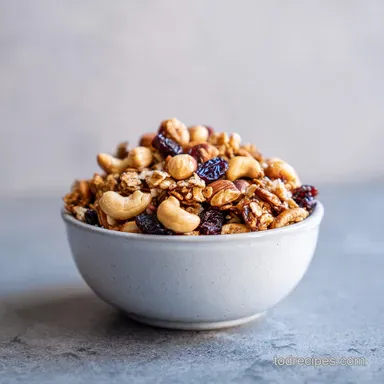Summer Camping Snack with Granola and Nuts in 40 Minutes Recipe Card