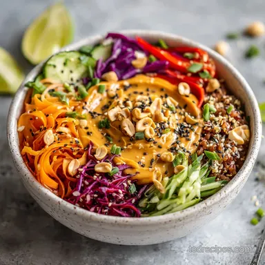 Sweet Potato Buddha Bowl for 4 Servings Recipe Card