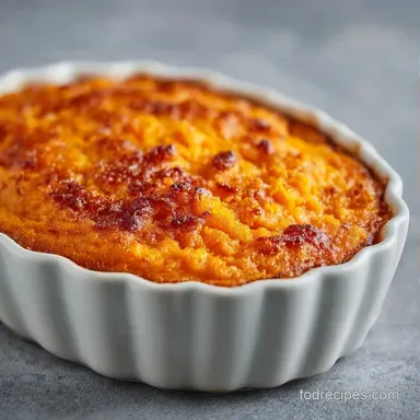 Sweet Potato Casserole for 10 Servings Recipe Card