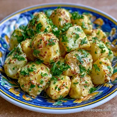 Vintage July 4th Potato Salad for 8 Recipe Card