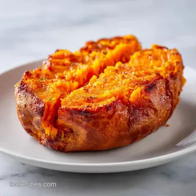 Whole Air Fryer Sweet Potato: Roasted Recipe Card