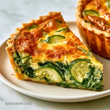 Zucchini Spinach Quiche in 1 Hour Recipe Card