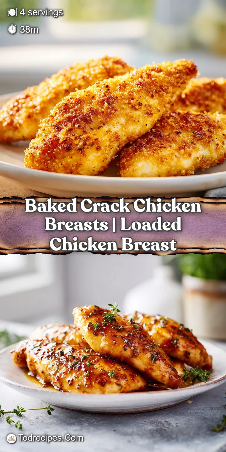 Close-up of bubbling golden-brown cheese and crispy bacon bits melting over a tender, succulent chicken breast.