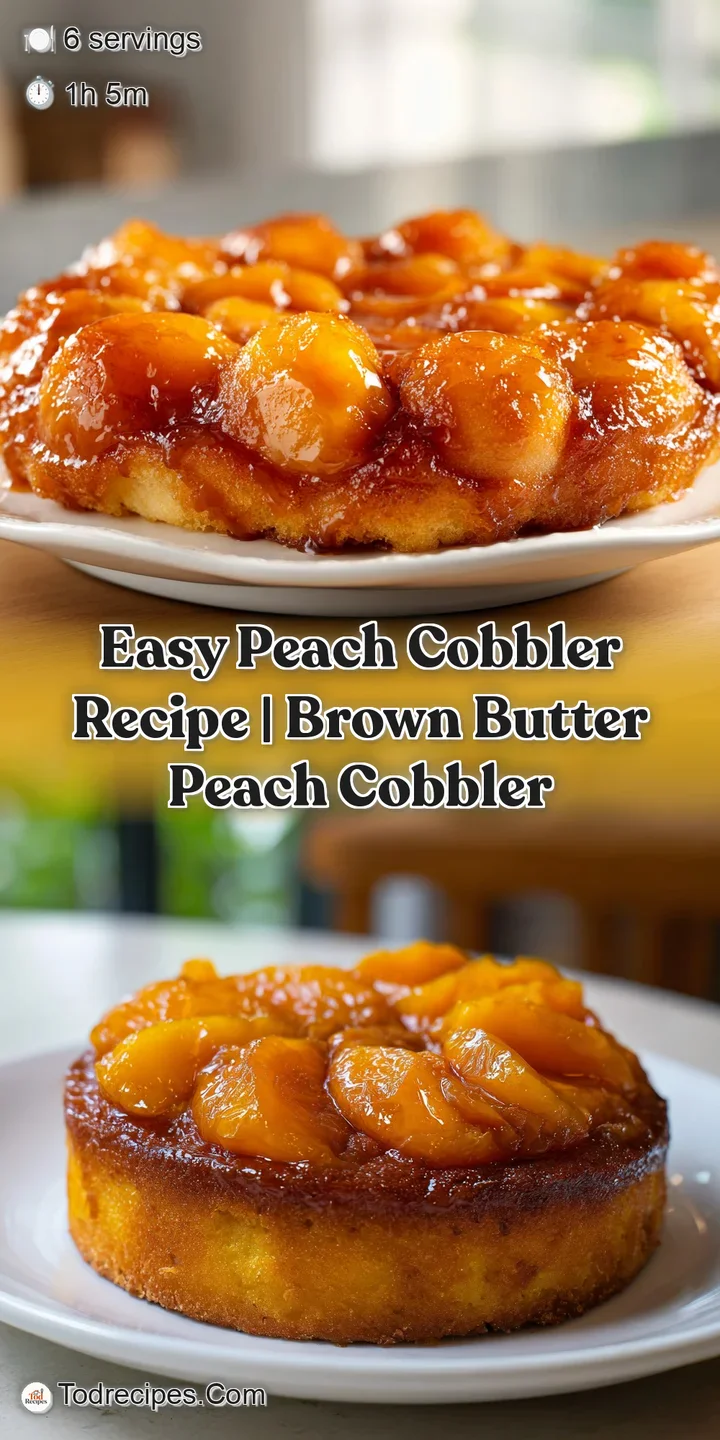 Close-up of bubbling, syrupy orange peaches peeking through a golden, buttery crust with a dusting of sugar.