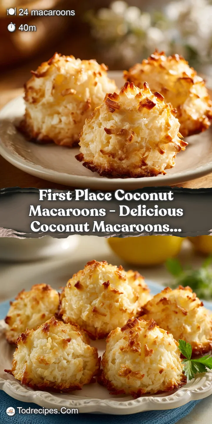 Close-up of chewy coconut macaroon with a perfectly toasted golden crust and shredded coconut texture.