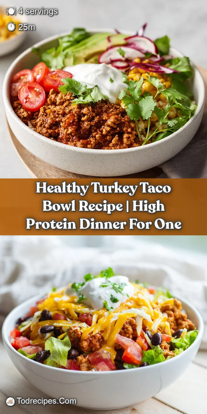 Close-up captures the savory steam rising from seasoned ground turkey, nestled among colorful toppings in a healthy taco b...