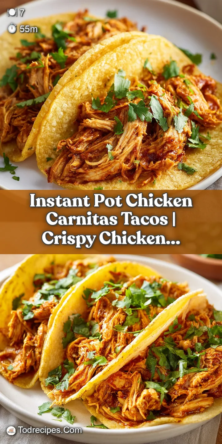 Extreme close-up of juicy, browned shredded chicken topped with bright green cilantro and a squeeze of fresh lime.