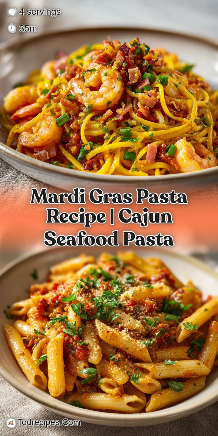 Close-up of gleaming, creamy pasta with juicy sausage slices, bright bell peppers, and fresh herbs, inviting you to take a...