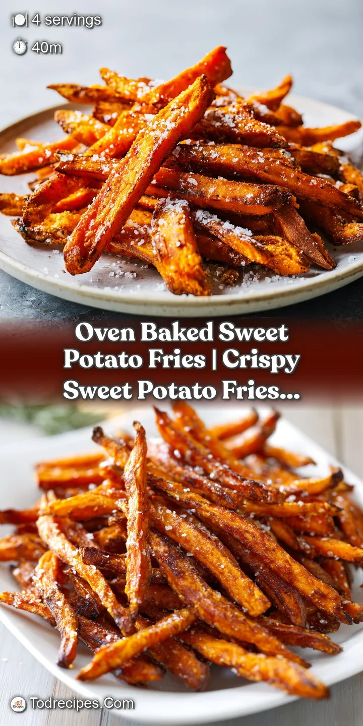 Close-up of a sweet potato fry. See the bubbly texture of the slightly crisp skin, the vibrant orange interior, and flecks...