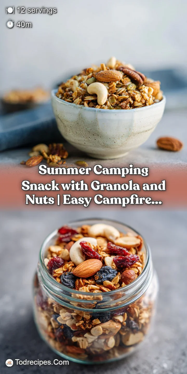 Close-up of crunchy granola, plump raisins, and a medley of nuts with rich, earthy tones and appealing texture.