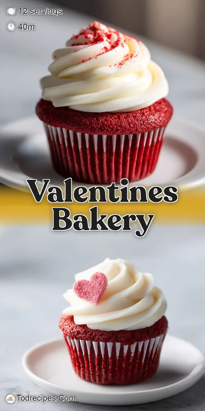 Close-up of a moist red velvet cupcake, revealing a creamy, textured frosting and a dusting of cocoa powder.