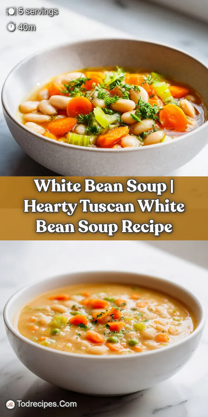 Close-up of steaming creamy white bean soup featuring a rich, velvety texture and a sprinkle of cracked black pepper.