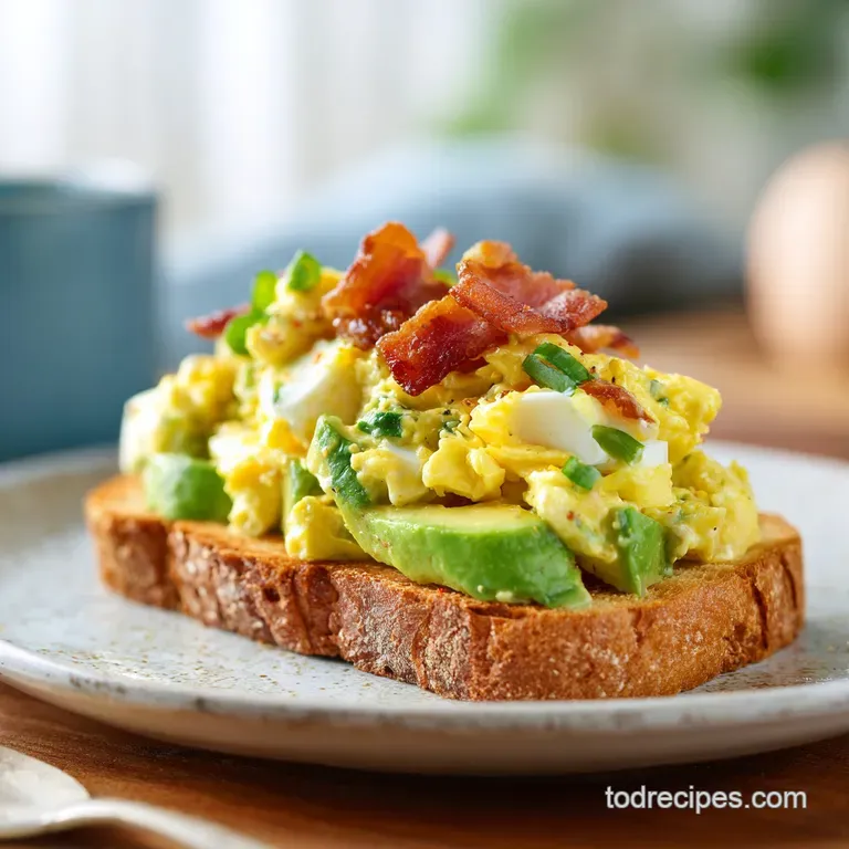 Scoop of creamy green salad on a toasted sourdough slice, garnished with a sprinkle of paprika and chives.