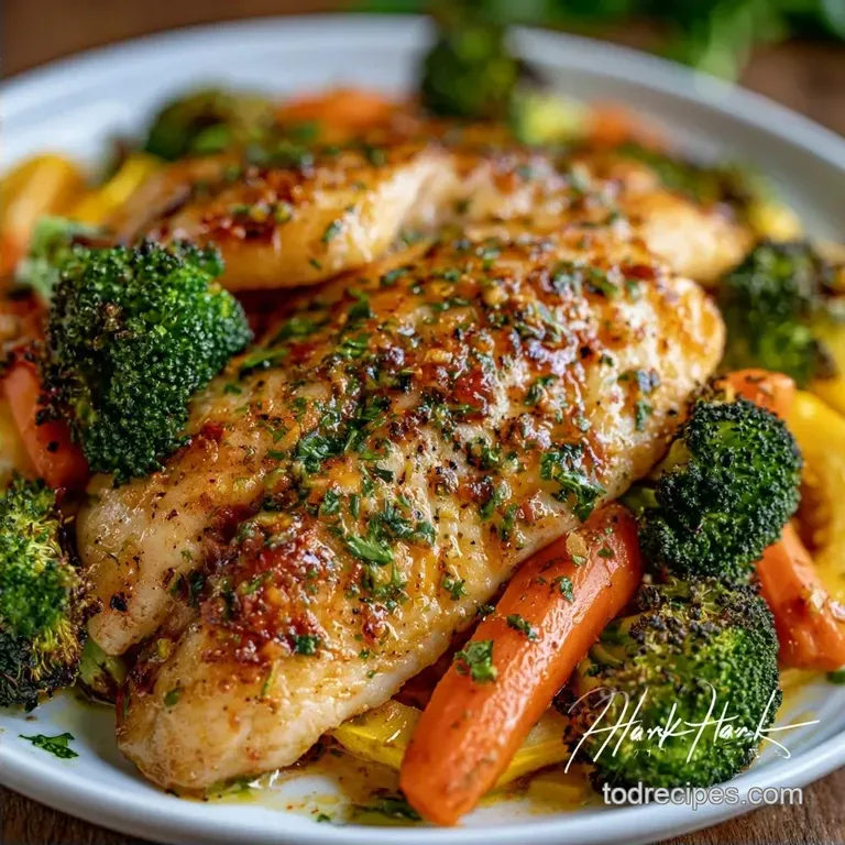 Baked Tilapia and Roasted Vegetables: One-Pan Meal