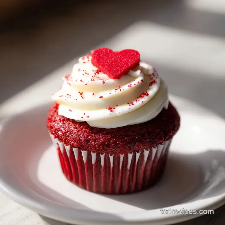 Valentines Day Cupcake with Red Velvet That Looks BakeryMade