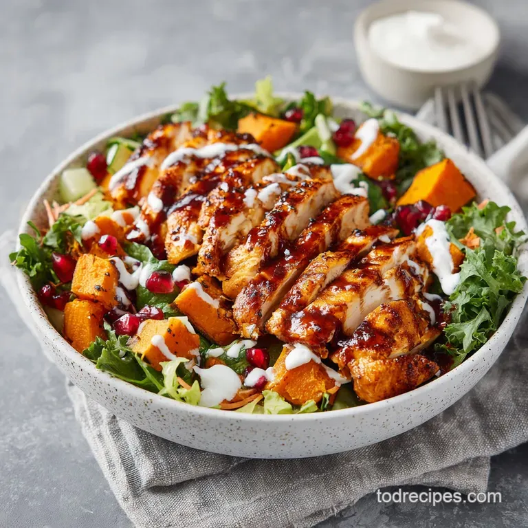 BBQ Chicken Sweet Potato Bowl: High Protein
