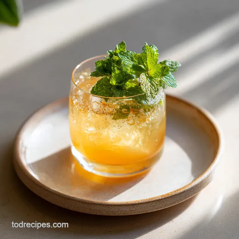 Spring Bourbon Mint Cocktail with Mint