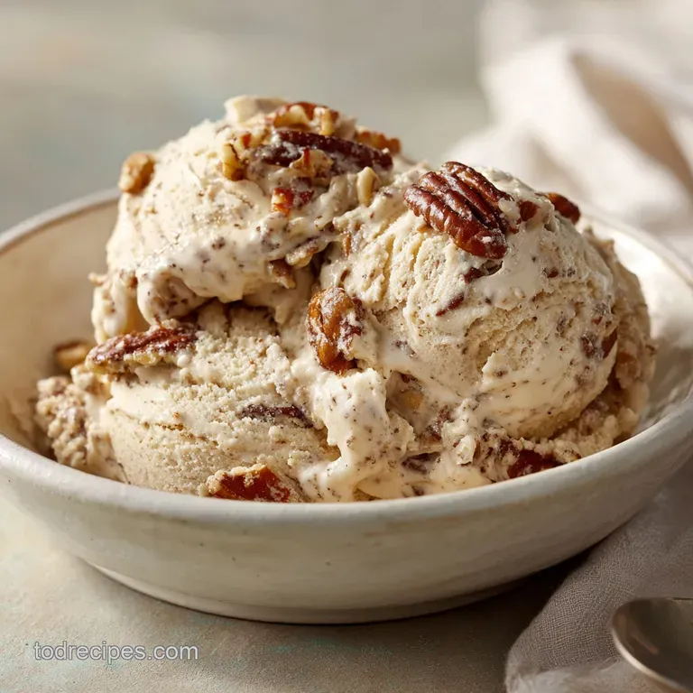 Buttered Pecan Ice Cream Recipe: Brown Butter Custard