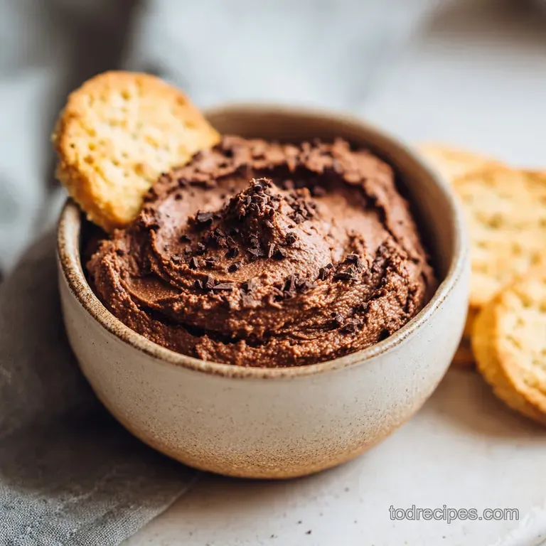 Warm chocolate peanut butter dip in a festive football shape, sprinkled with chopped nuts.