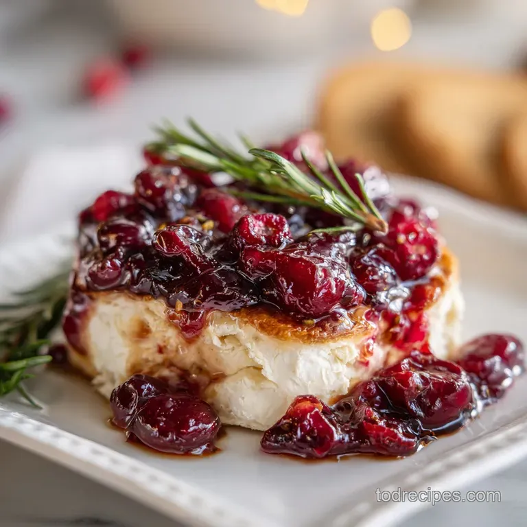 Cranberry and Brie Snack: Flaky and Festive