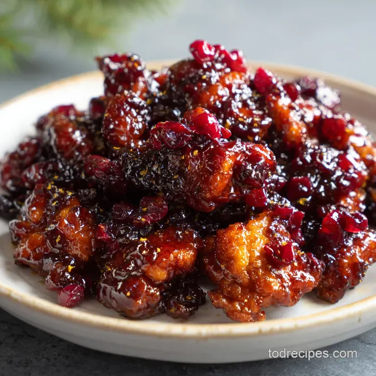 Cranberry Orange Chicken with Zesty Glaze