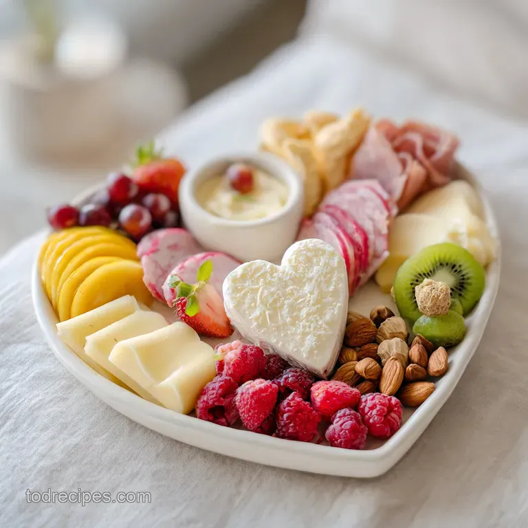 Elegant grazing spread featuring artisanal cheeses, dark chocolate pieces, and pink macarons arranged on a marble platter.