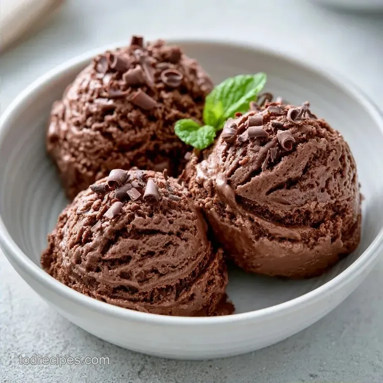 Fudgy Dark Chocolate Ice Cream