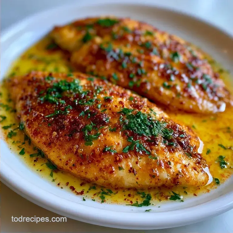 Lemon Garlic Butter Baked Tilapia