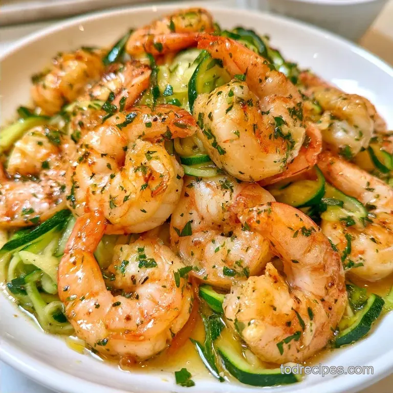 Zucchini Scampi with Garlic Butter