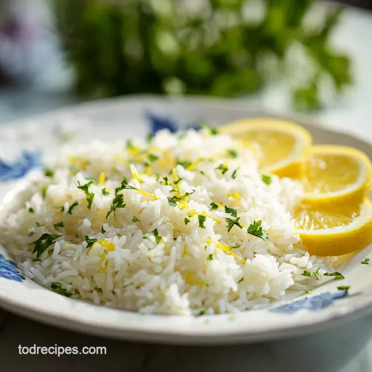 Greek Lemon Rice: Zesty and Fluffy