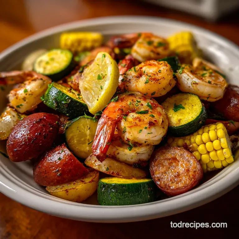 Grilled Shrimp Boil Foil Packets: Zesty and Buttery