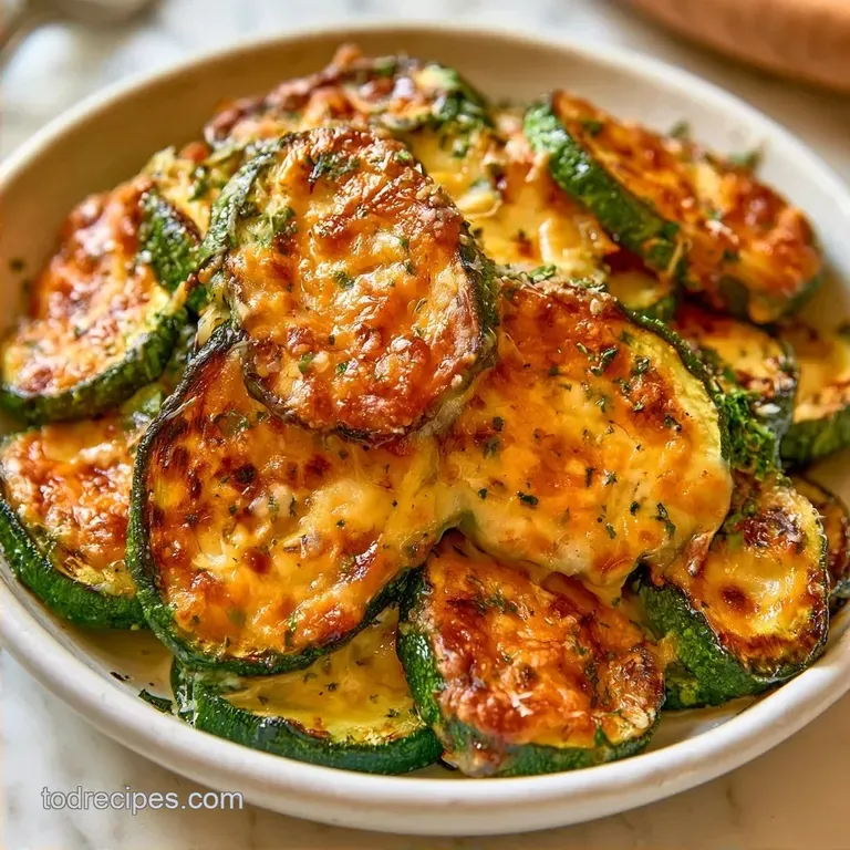 Crispy Grilled Zucchini with Parmesan and Garlic