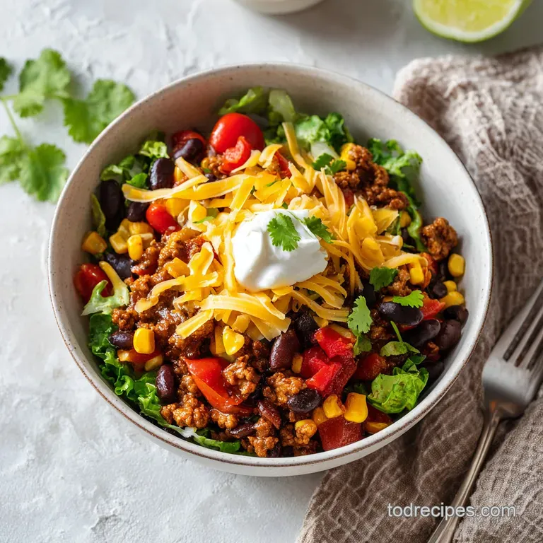 Healthy Turkey Taco Bowl with Zesty Spices