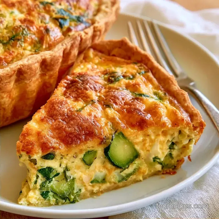 Healthy Zucchini Quiche with Buttery Crust