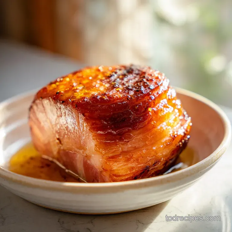 Honey Glazed Spiral Ham: Juicy and Caramelized