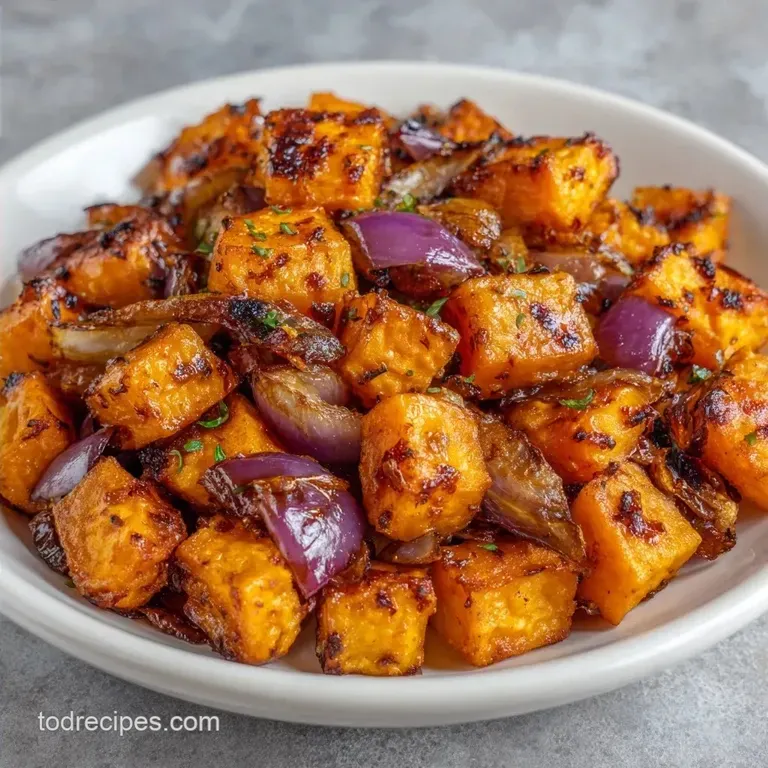 Indian Roasted Sweet Potato Hash: Roasted and Spiced