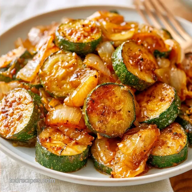 Japanese Zucchini and Onions with Soy Sauce