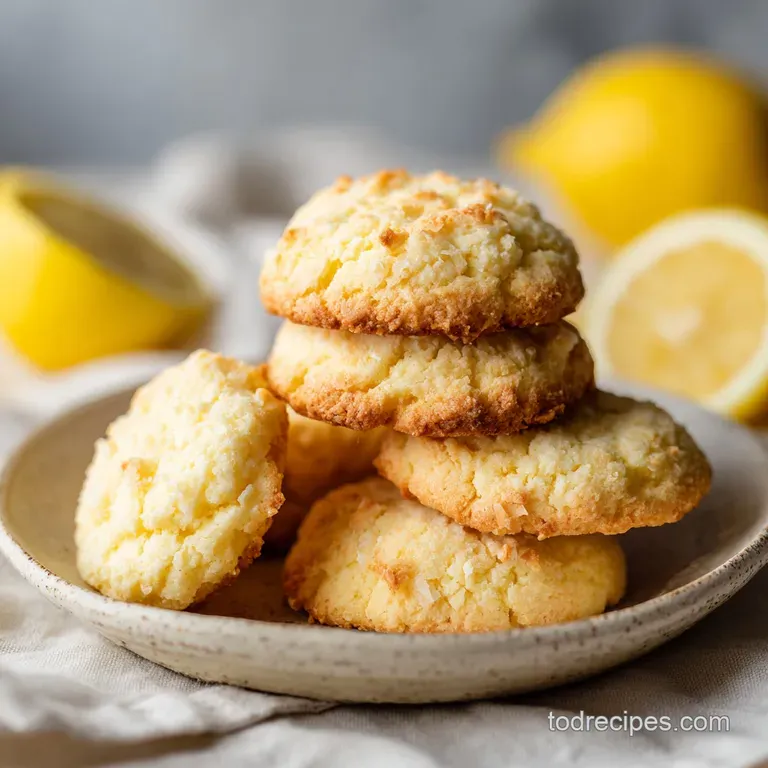 Lemon Coconut Cheesecake Cookies: Zesty & Creamy
