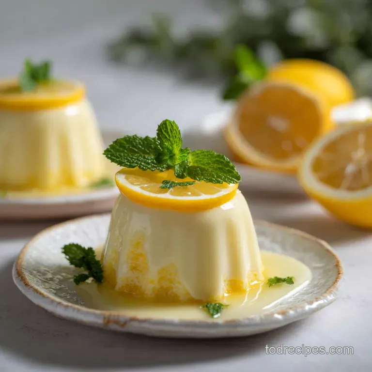 Spring Dessert Recipe with Lemon Delight: Velvety Citrus
