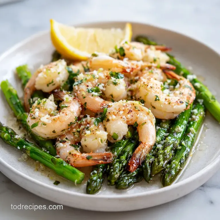Lemon Garlic Shrimp and Asparagus Dinner