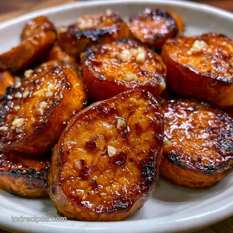 Melting Roasted Sweet Potatoes: Caramelized