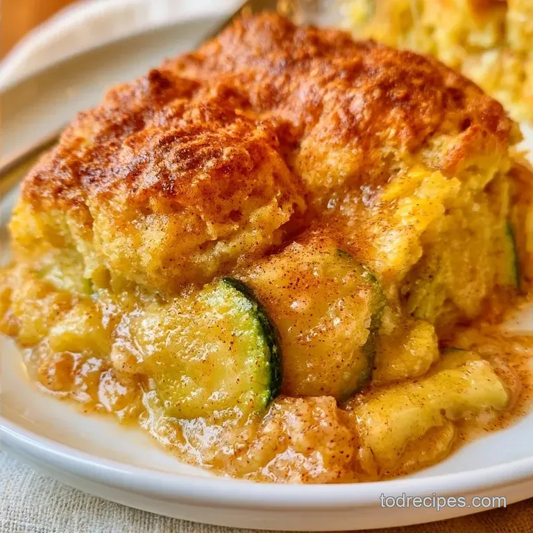 Old Fashioned Zucchini Cobbler: Spiced and Jammy