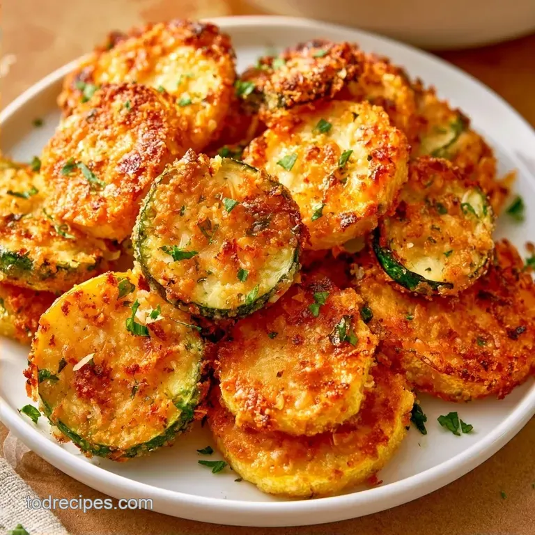 Crispy Parmesan Roasted Zucchini and Squash