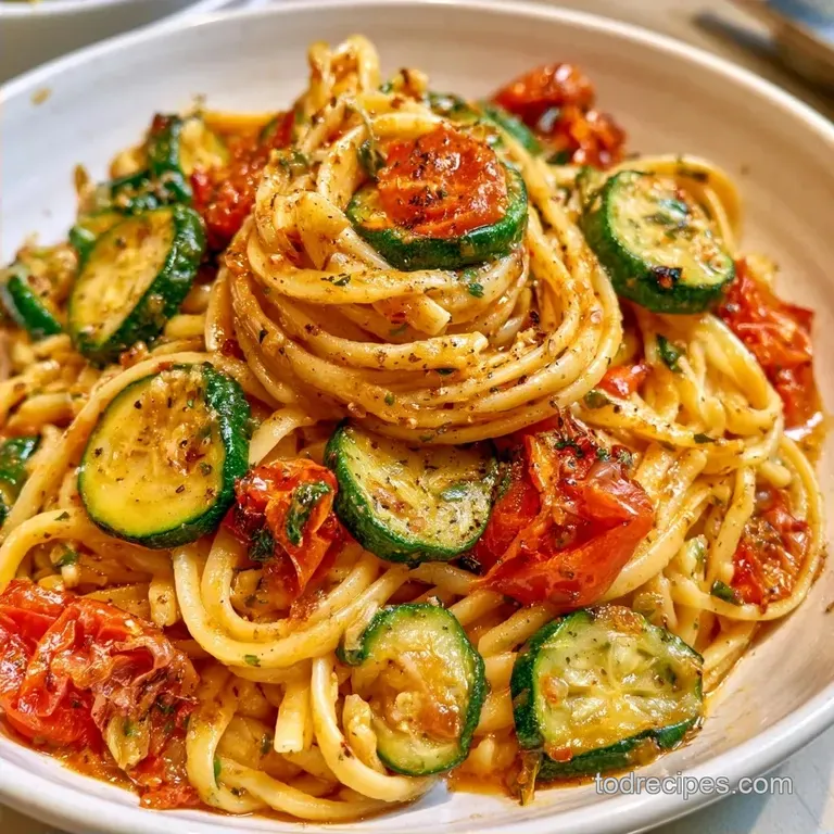 Pasta With Zucchini And Tomatoes In 30 Minutes