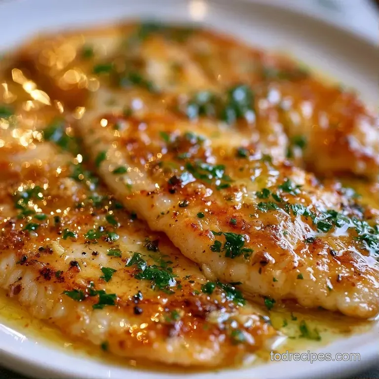 A white ceramic plate featuring a seared white fish fillet beside steamed asparagus and a drizzle of lemon butter.